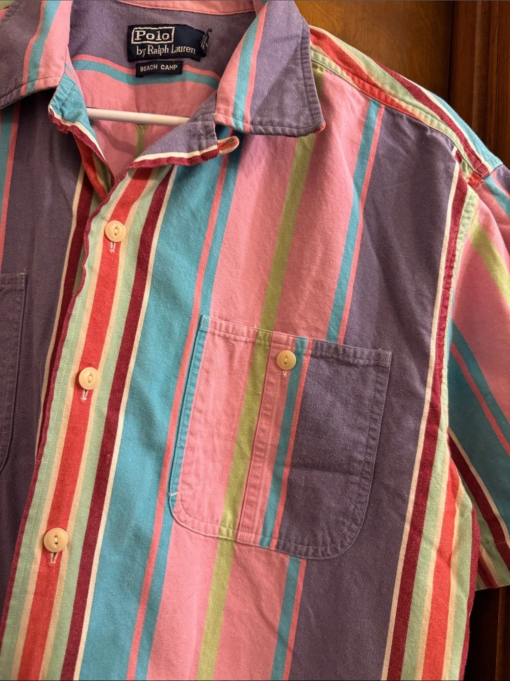 Polo by Ralph Lauren Men’s Multicolor Striped Short-Sleeve Shirt